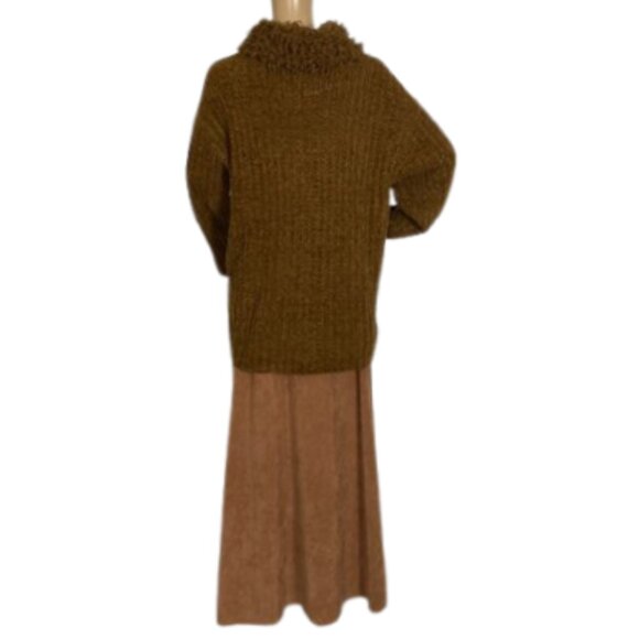 Olsen Caramel Brown Two-Piece Sweater and Skirt Set - Picture 7 of 12